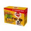 PEDIGREE vrecko pre dospelých psov Mix príchuťou 12x100 g - krmivo pre psov 12x100 g
