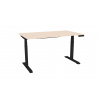 BalanzaDesk PRO - Jaseň, čierna podnož, elektrický výškovo nastaviteľný stôl Veľkosť stolovej dosky: XL - 180x80cm +50€, Bezdrôtová nabíjačka - neviditeľná pod stolovou doskou: Je súčasťou stola +50€