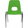 ALBA ČR Detská stolička 2 ks HELENE pastelovo zelená, 34 cm 2HEL08