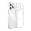 Puzdro na telefón Baseus Magnetic Crystal Clear pre iPhone 11 Pro Max (priehľadné) s ochranným krytom obrazovky z tvrdeného skla a čistiacou súpravou 36755