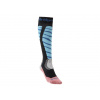 Dámske podkolenky Bridgedale Ski Easy On Women’s Black / Coral S (35-37 EU)