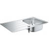 Grohe Drezy - Drez K200 s automatickým odtokom, 860x500 mm, kefovaná nerezová 31552SD1 GRO 31552SD1