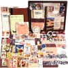 Nálepky pre deti - Sada vintage príslušenstva zo scrapbookingu (Vintage sada príslušenstva na scrapbooking)