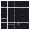STONES&MORE 2.0 Mosaico Stone Sahara Noir 30x30cm (5x5cm) Matte