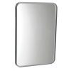 SAPHO FLOAT zaoblené zrkadlo v ráme s LED osvetlením 500x700mm, biela 22571