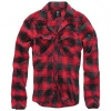Brandit Checkshirt košeľa červeno čierna