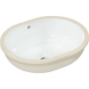 HANSGROHE Xuniva U elipsovité umývadlo k zabudovaniu zospodu, bez otvoru, s prepadom, 450 x 350 mm, biela, 60153450