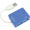 USB 2.0 hub LogiLink UA0136, 4 porty, modrá; UA0136