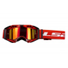 Moto brýle LS2 Aura PRO červené vhodné na čtyřkolku a motokros