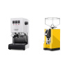 Gaggia New Classic E24 BC, white + Eureka Mignon Specialita, CR yellow