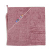 CEBA Osuška s kapucňou EcoVero Line 100x100 Rose Tan 0x0x5 ružová
