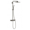 Grohe EUPHORIA SMARTCONTROL SYSTEM 310 DUO sprchový set s termostatickou baterií, horní sprcha, ruční sprcha se 3 proudy, tyč, hadice, kartáčovaný hard graphite