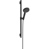 HANSGROHE Raindance Alive Select S sprchová súprava, ručná sprcha 3jet EcoSmart priemer 125 mm, 65 cm sprchová tyč Unica S Puro, jazdec a sprchová hadica 160 cm, matná čierna, 24602670