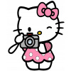 CUKROVÁ TLAČ Opłatek na Tort Cukrová hmota Hello Kitty 1 + MENO