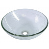 Sapho RIPPLE sklenené umývadlo priemer 42 cm SPH 2501-18