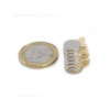 SOLLAU Neodymový magnet valec (samolepící) D 10x1 mm, Neodym, N42, ponikelovaný