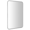 Sapho FLOAT LED podsvietené zaoblené zrkadlo v ráme 600x800mm, biela SPH 22572