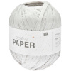 Rico design háčkovacia papierová priadza Creative paper odtieň 002 krémová - 3 ks