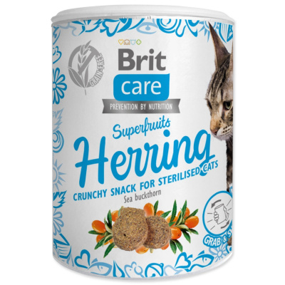 Pochúťka Brit Care Cat Snack Superfruits sleď 100g