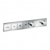 Hansgrohe RainSelect - Podomietkový termostatický modul pre 3 spotrebiče, chróm 15381000