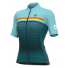 ALÉ Cycling Clothing ALÉ PR-S Bridge W, Green Veľkosť: XL Dámsky cyklistický dres s krátkym rukávom