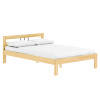 Tempo Kondela Posteľ s roštom, prírodná, borovicové drevo, 140x200, JONA