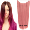 Flip in vlasy - 60 cm dlhý pás vlasov - odtieň Gray Pink