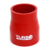 Silikónová hadica - Redukcia rovná TurboWorks, 51-63mm, Červená, Dĺžka: 7cm