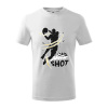 Basketball - jump shot - Tričko detské bavlnené - 122 cm/6 rokov ( Biela )