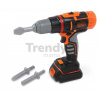 Vŕtačka elektronická Black&Decker Electrical Drill Smoby so svetlom a 2 nadstavcami