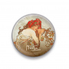 Magnet Alfons Mucha – Leto, okrúhly, 5 cm