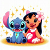 CUKROVÁ TLAČ jedlý obrázok na tortu Cukrová hmota Stich Stitch Sticz Lilo #38