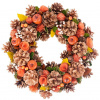 Veniec MagicHome Nature, jesenný, oranžový, 33 cm 8091193