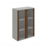 Hobis Policová skriňa Strong, 80x115,2x40 cm, orech/sivá
