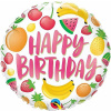 Fóliový balónek Kruh - Birthday Ovoce 45cm
