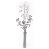 Vetvička MagicHome Vianoce, MoneyPlant.White, biela, 56x107 cm