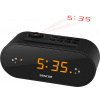 SENCOR SRC 3100 B -Rádiobudík s projekciou času, PLL FM rádio, LED displej, Nastavenie jasu, alarm, budenie rádiom