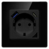 Avatto N-WOT10-USB-B USB a USB-C TUYA (čierne)