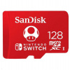 SanDisk MicroSDXC karta 128GB for Nintendo Switch (R:100/W:90 MB/s, UHS-I, V30,U3, C10, A1) licensed Product,Super Mario (SDSQXAO-128G-GNCZN)