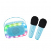Lalarma Bluetooth Karaoke párty set + 2 mikrofóny Blue