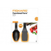 FISKARS 1027306 súprava kuchynských potrieb - lyžica+lopatka+kliešte, silikónové okraje