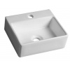 SAPHO GIULIA 33,5 x 29cm umývadlo keramické malé hranaté, s otvorom, bez prepadu, biele, BH7002