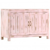 vidaXL Komoda svetloružová 110x35x70 cm masívne mangovníkové drevo - Ružová - 6839-282281
