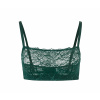 Tchibo - Podprsenka s čipkou - pre dámy - veľ. 36 - farba: zelená