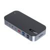 AppleMix Dokovacia stanica / replikátor CHOETECH pre MacBook - USB-C na 2x HDMI / DisplayPort / 5x USB-A / ethernet