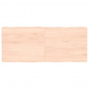 vidaXL Stolová doska 120x50x(2-6) cm neošetrený masív živé hrany - Hnedá - 139228-85664