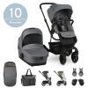 EASYWALKER HARVEY 3 Kombinovaný kočík Fossil Grey + mega príslušenstvo