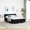 zahrada-XL Posteľ s pružinami a matracom krémová 90x200 cm Čierna 3340215