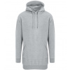 Just Hoods Dámske mikinové šaty JH015 Heather Grey M