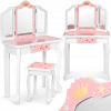 Ricokidy drevený toaletný stolík pre deti 60 x 29 x 9 (Ricokidy drevený toaletný stolík pre deti 60 x 29 x 9)